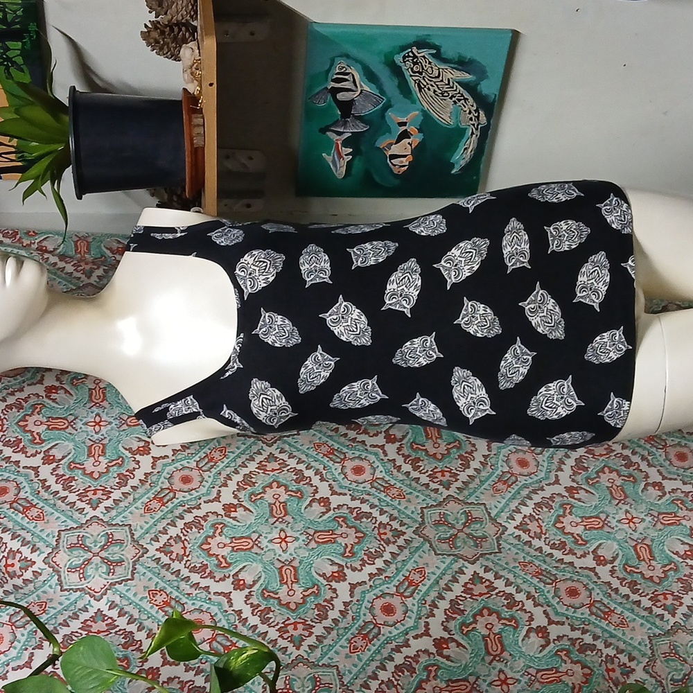 No Boundaries Owl Tank Top, Size M (7-9)